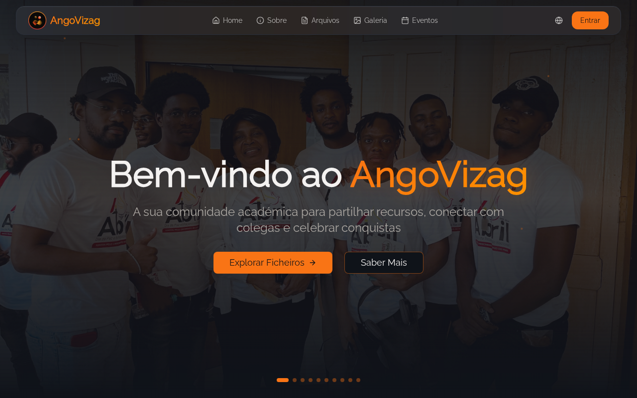 Screenshot of angovizag.com
