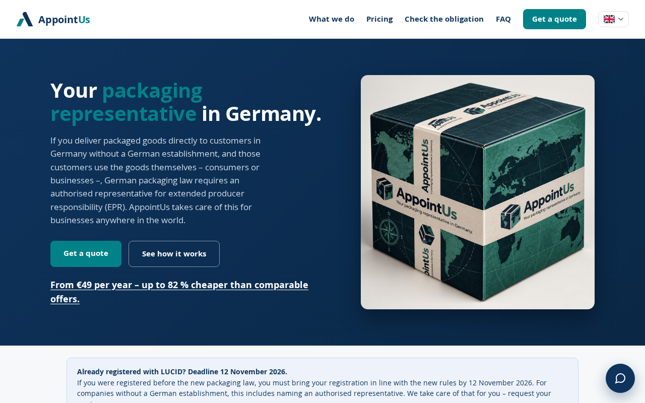 Screenshot of appointus.de