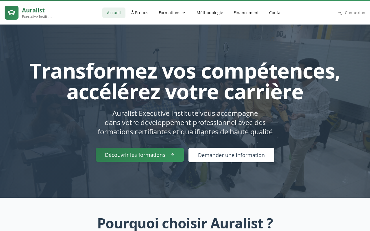 Screenshot of auralist.fr