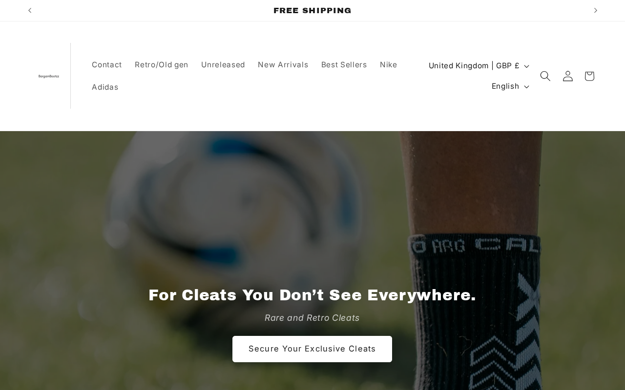 Screenshot of bargainbootz.store
