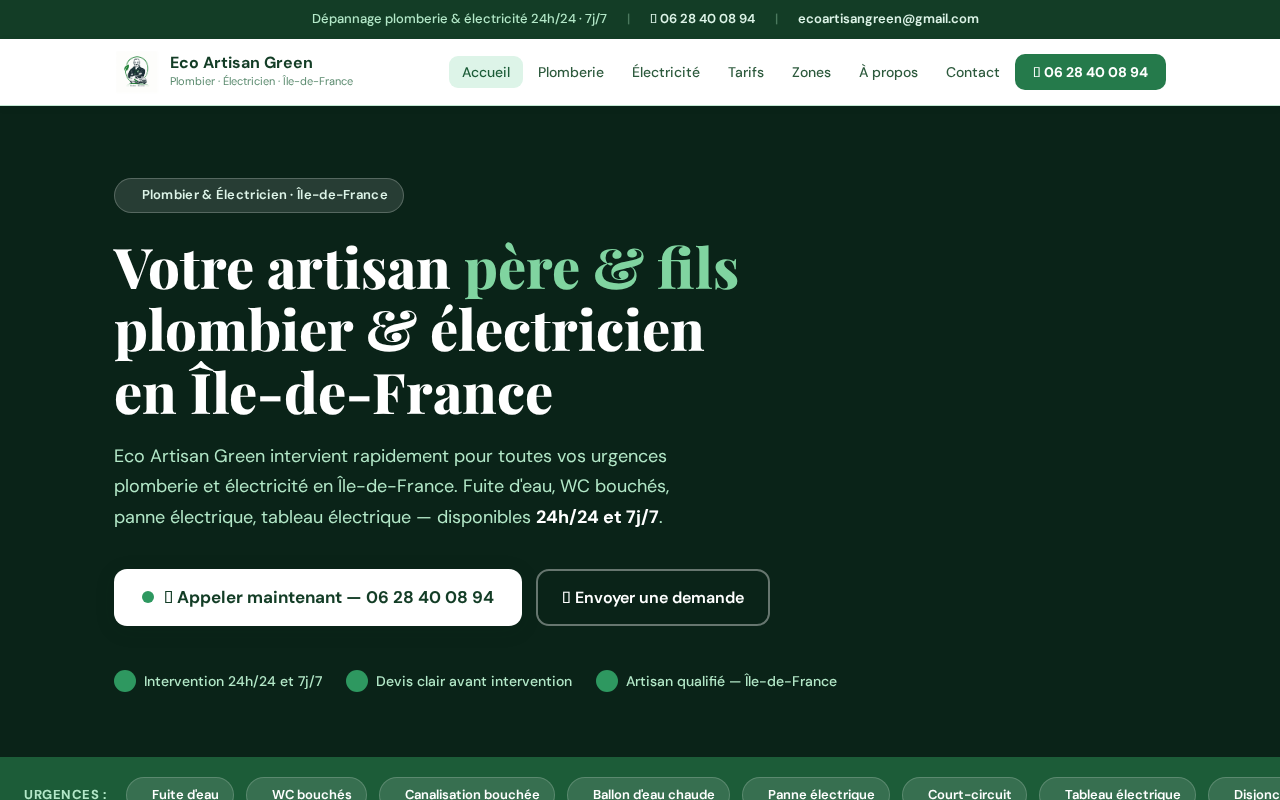 Screenshot of ecoartisangreen.com