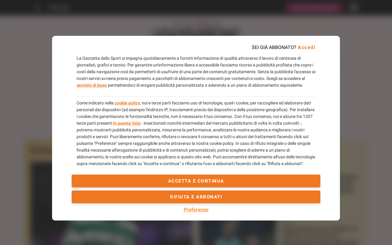 Screenshot of gazzetta.it