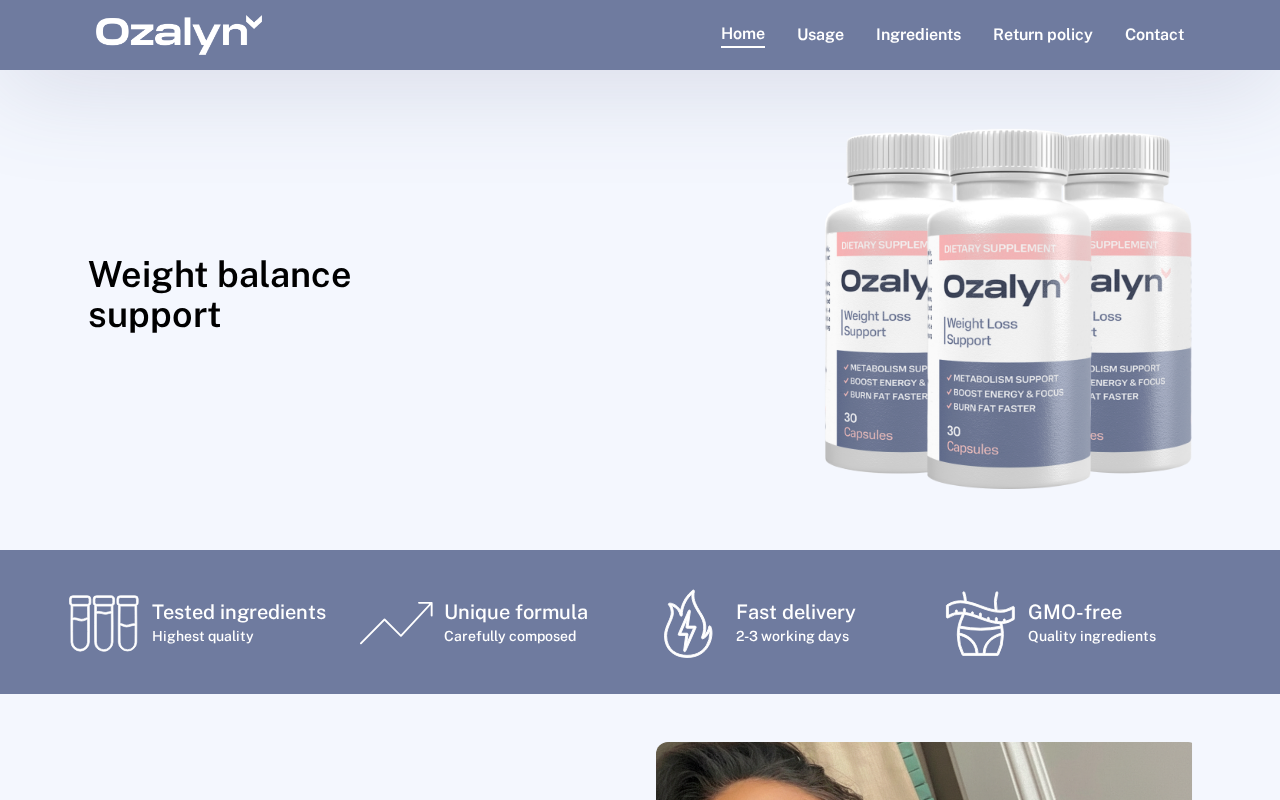 Screenshot of get-ozalyn.com