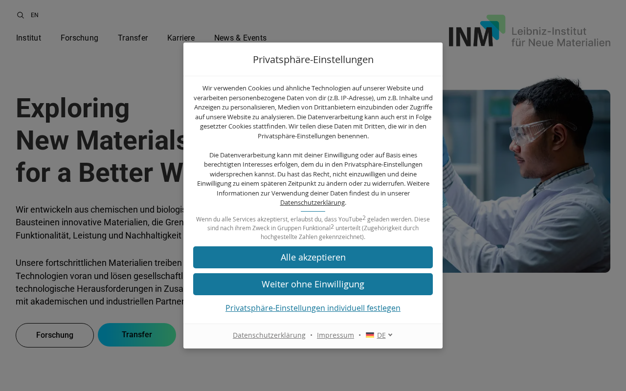 Screenshot of leibniz-inm.de