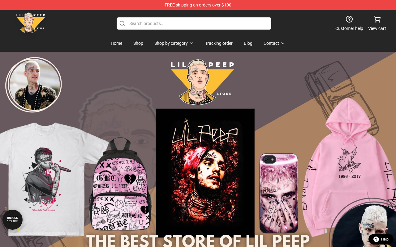 Screenshot of lilpeepstore.com