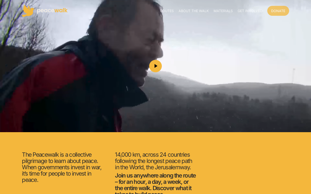 Screenshot of peacewalk.info