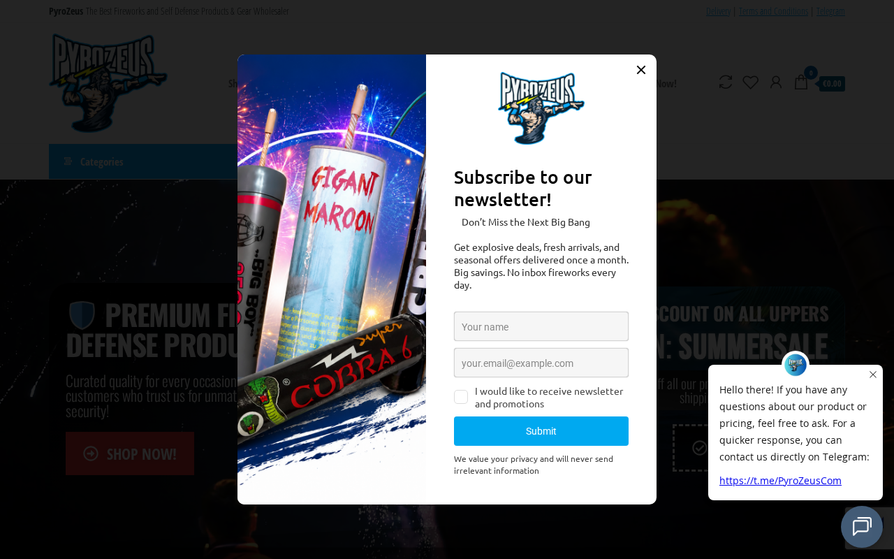 Screenshot of pyrozeus.com