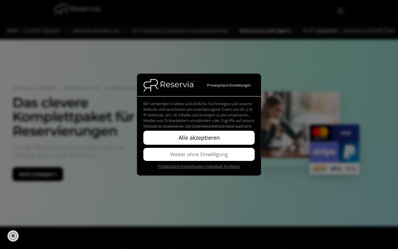 Screenshot of reservia.online