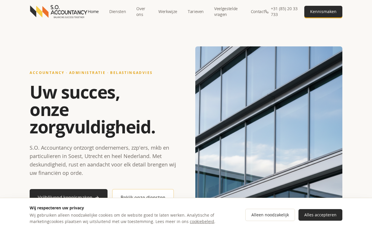 Screenshot of soaccountancy.nl