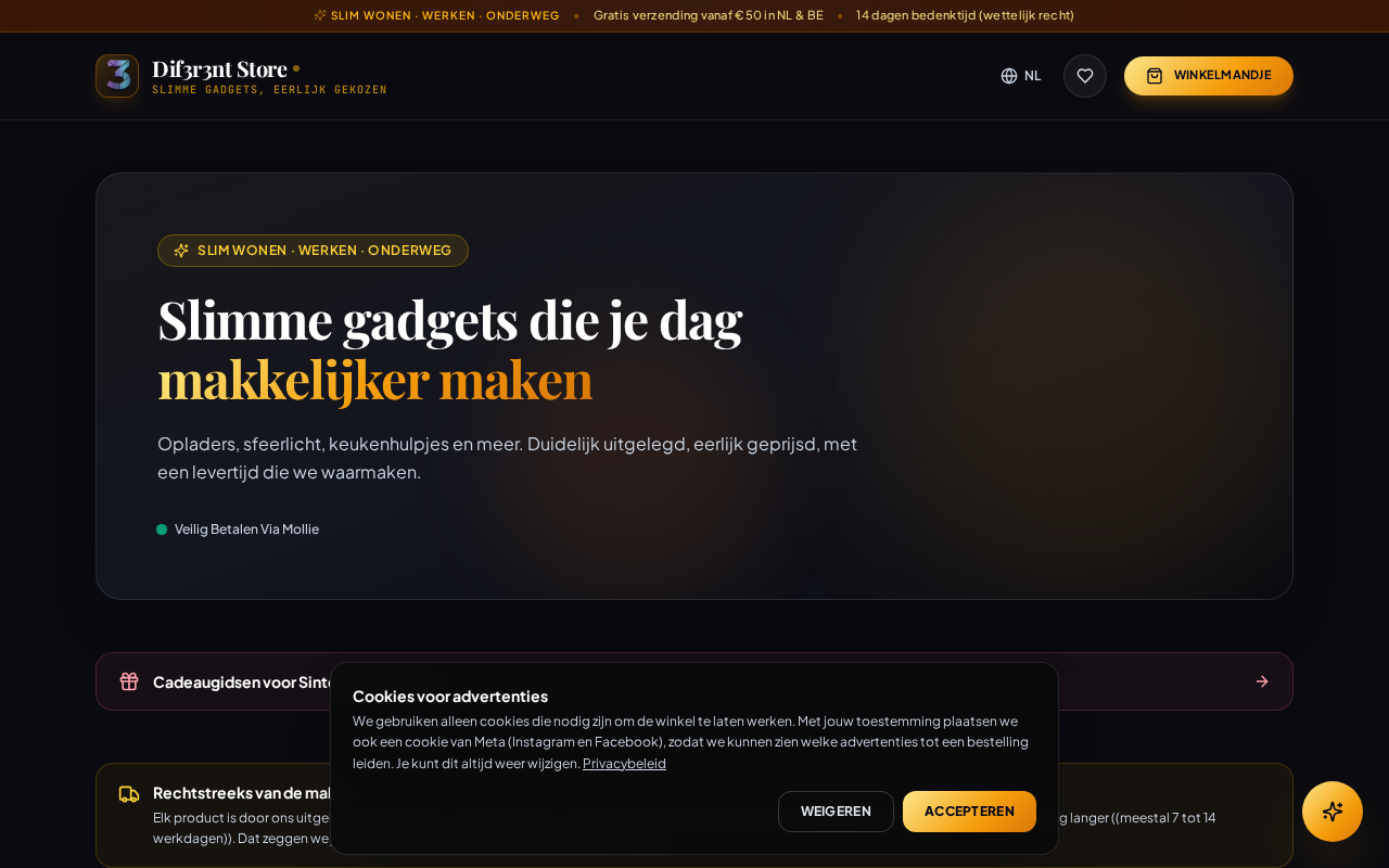 Screenshot of store.dif3r3nt.nl