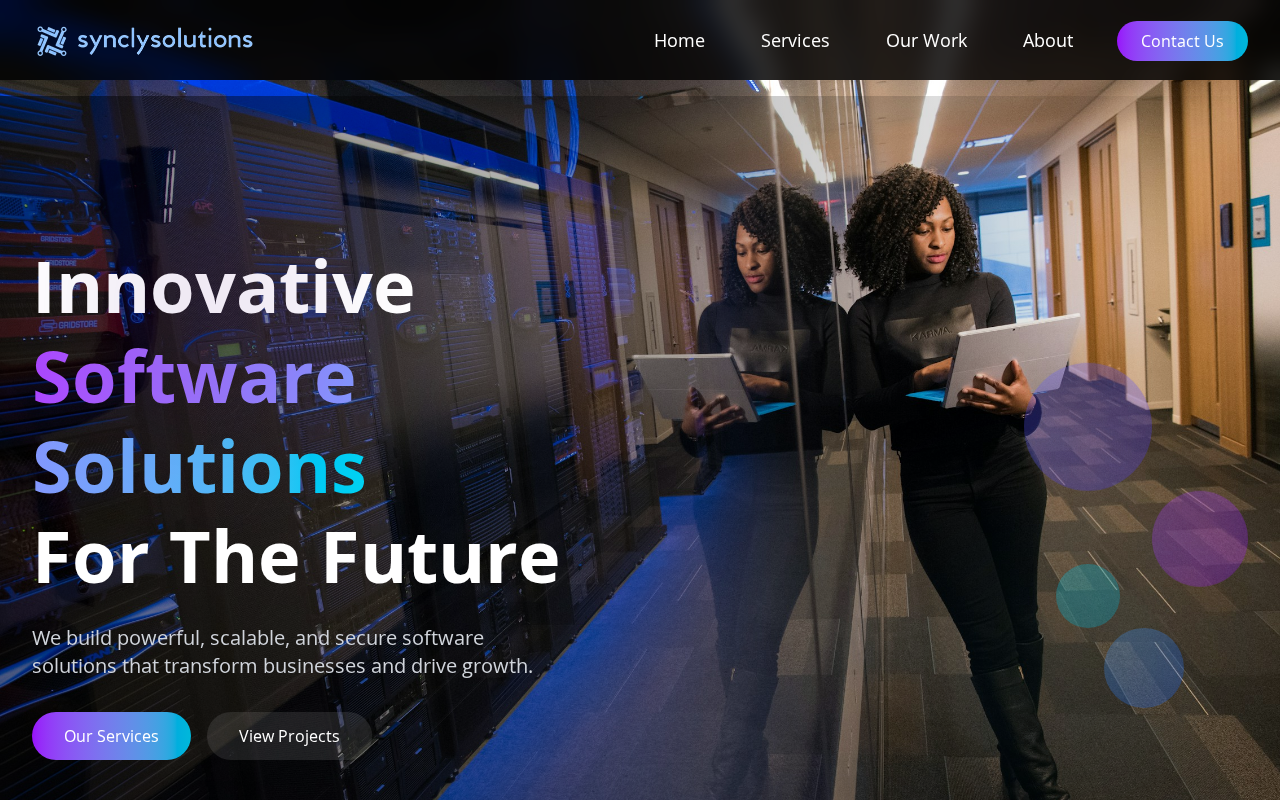 Screenshot of synclysolutions.com