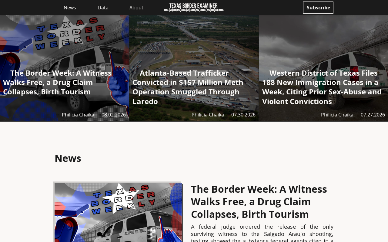 Screenshot of texasborderexaminer.com