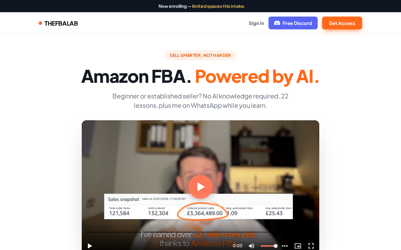Screenshot of thefbalab.co.uk