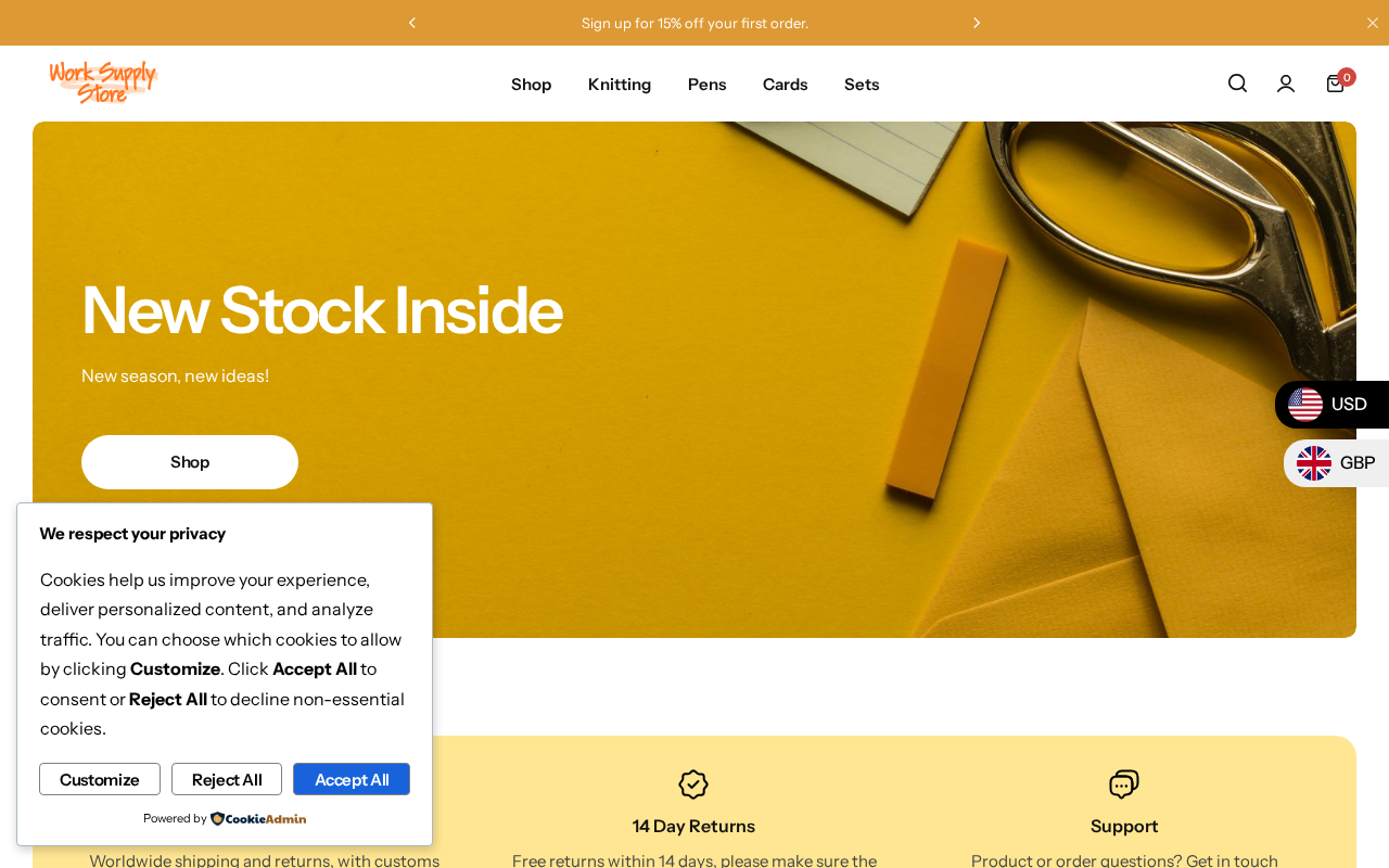 Screenshot of worksupplystore.com