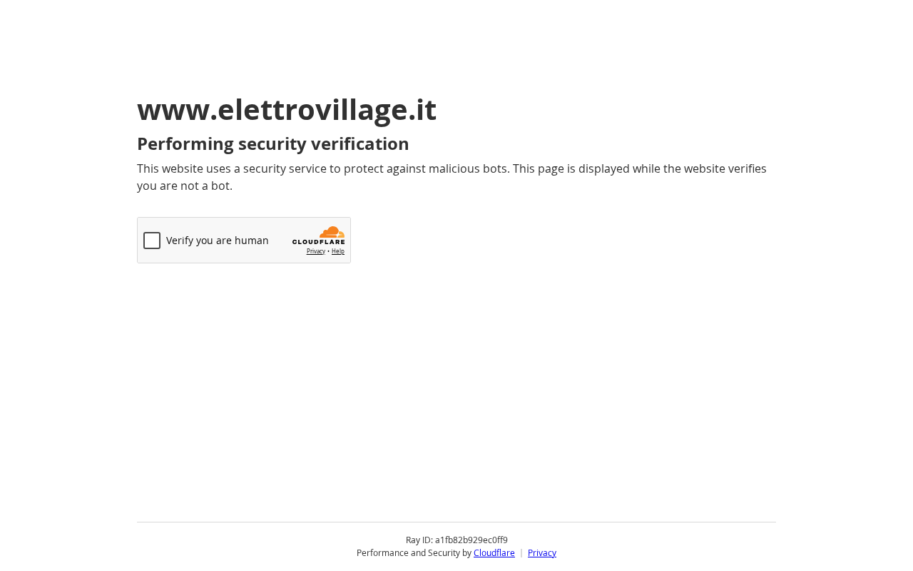 Screenshot of elettrovillage.it