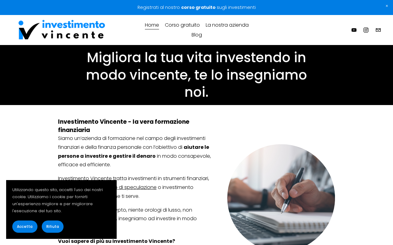 Screenshot of investimentovincente.it