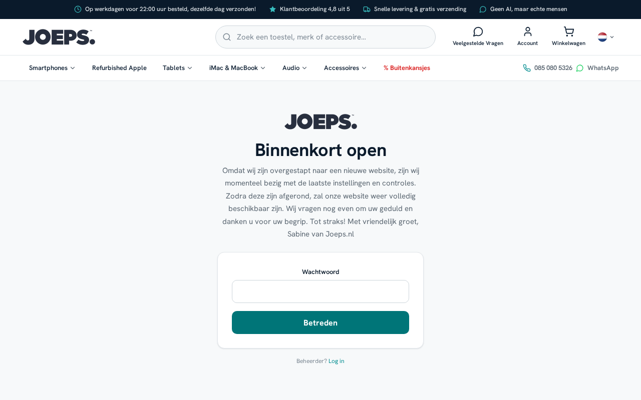 Screenshot of joeps.nl